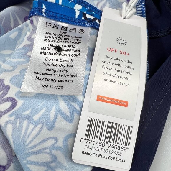 Kinona Ready To Relax Golf Dress Crazy Daisy Print Women’s XS - Picture 12 of 16